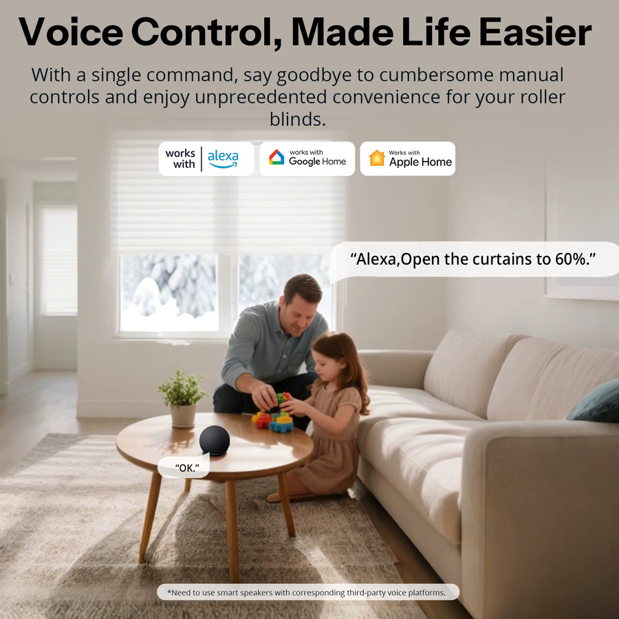 SONOFF Orb-RBS Fusion Series Matter Rollladenschalter MINI-RBS-E, WLAN Rollladensteuerung mit Prozentsteuerung in Weiß, kompatibel mit Alexa, Google Home und Apple Home - Bild 3