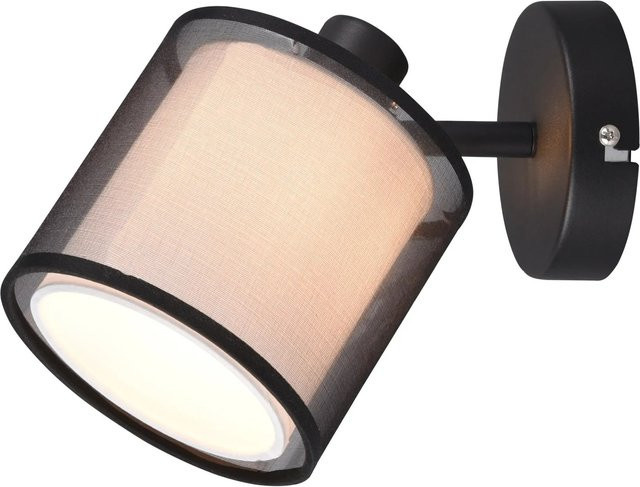 Trio Strahler Burton 1-flammig Wandleuchte Schwarz matt - Bild 1
