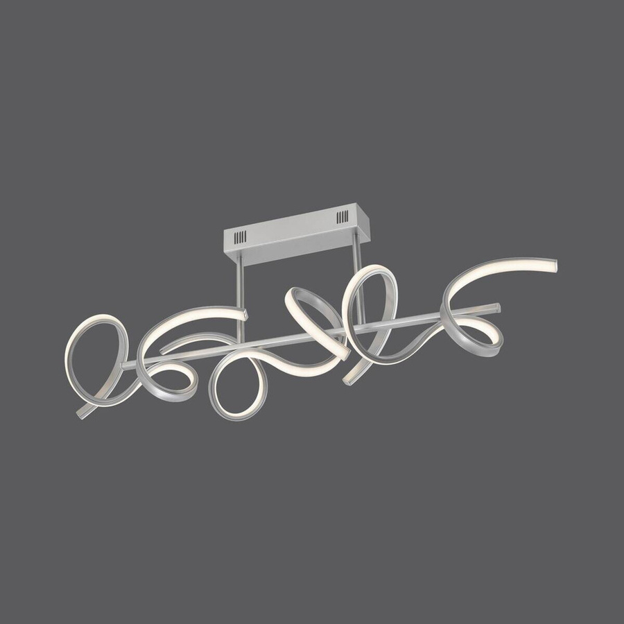 Just Light LED-Deckenleuchte Curls Silber Aluminium und Stahl, B/T/H: 21 x 25 x 82 cm - Bild 2