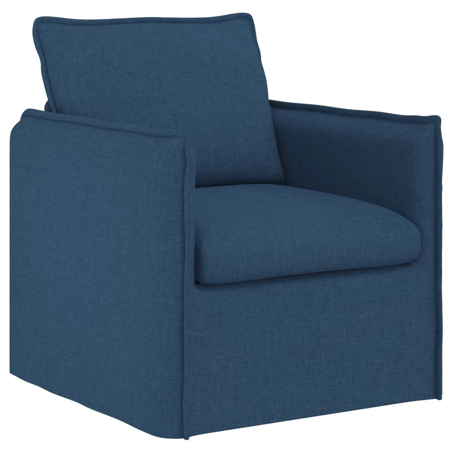 vidaXL Sofa Blau mit Stoffbezug und Metallrahmen B/T/H: 195 x 82 x 85 cm - Bild 1