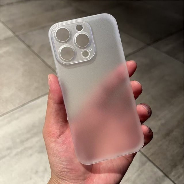 Ultradünne iPhone Schutzhülle aus PP in Transparent Matt für iPhone 6 bis iPhone 17 Pro Max sowie SE und XR - Bild 1