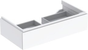 Geberit Waschtischunterschrank Xeno2 in Weiß mit Schublade, B/T/H: 88 x 46,2 x 46,2 cm - Bild 1