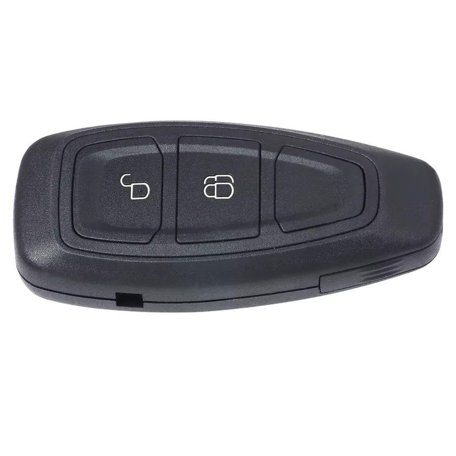 KEYECU Smart-Fernbedienungsschlüssel für Ford Ecosport 2013 bis 2016, 433MHz FSK, DST+80 (40bit) Chip, 2-Tasten, Schwarz, mit ungeschnittenem Schlüsselblatt - Bild 3