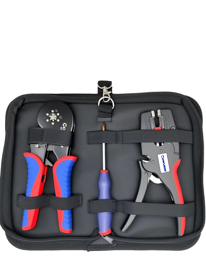 Cowurst Rohrklemmen-Crimpzangen-Set mit Kreuzschlitzschraubendreher und Abisolierzange - Bild 3