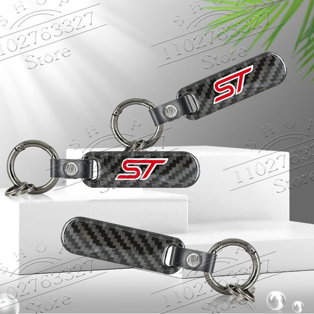 Schlüsselanhänger ST Logo, Carbon Faser, Zink-Legierung, Unisex - Bild 1