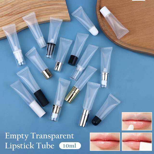 AACAR Lipgloss-Röhre, 10 g, transparent, nachfüllbar - Bild 1