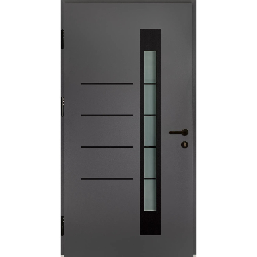 Splendoor Thermospace Sicherheits-Haustür Berlin Prime RC2 Anthrazit mit Glaseinsatz links, B: 100 cm, H: 210 cm - Bild 2