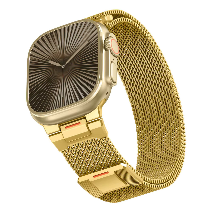 Jansin Uhrenarmband Milanaise, Edelstahl, Gold, Apple Watch - Bild 1