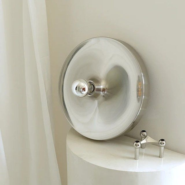 Claeted Nordic Ripple Disc Wandleuchte im Bauhaus Stil mit Vintage Design - Bild 1