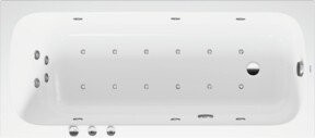 Duravit Whirlwanne Qatego Combi P in Weiß, rechteckig, Einbauversion, B/T: 170 x 75 cm - Bild 1