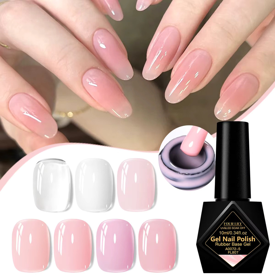 FOUR LILY Gel-Nagellack, Nude Pink, 10 ml - Bild 3