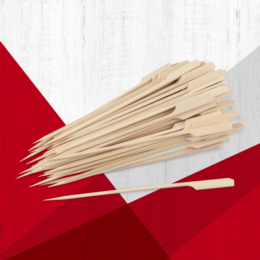Fackelmann Fingerfood-Sticks aus FSC-zertifiziertem Bambus, Beige, 50 Stück, Länge: 25 cm - Bild 2