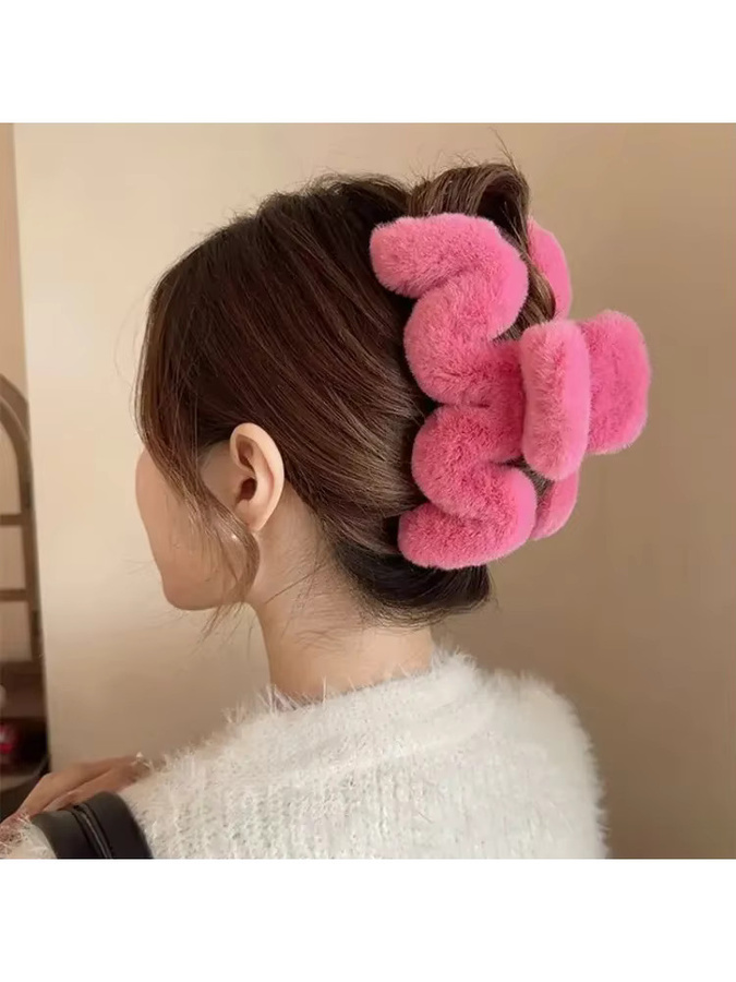 Haar Clip Krabbe Plüsch, 14 cm, Damen - Bild 3