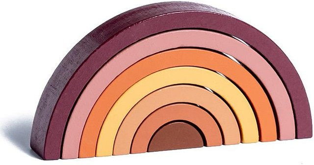 Montessori Regenbogen Bausteine, Holzspielzeug, Bunt / Mehrfarbig, ab 3 Jahre - Bild 1
