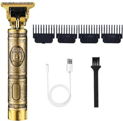 Diamo Makeup Elektrischer Haarschneider, Schwarz, Gold, Unisex - Bild 1