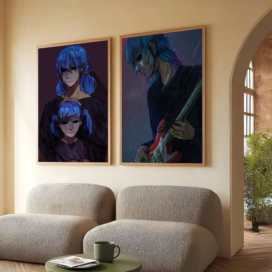 Sally Face Anime Poster von MINISO in Schwarz, selbstklebend, rechteckig, ohne Rahmen - Bild 2