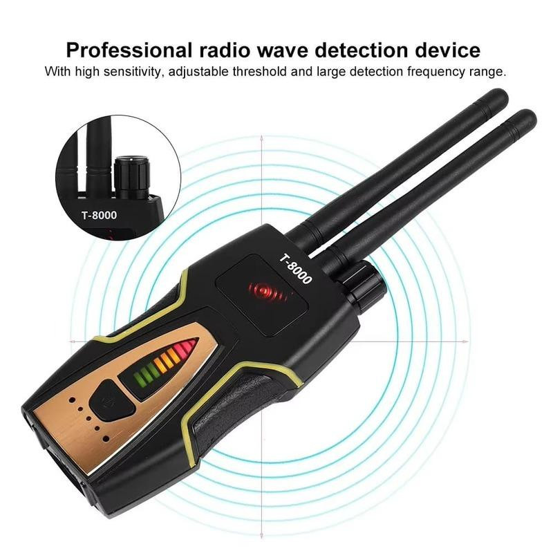 LS VISION T8000 Drahtloser HF-Signaldetektor für GPS und GSM zur Spionageabwehr und Abhörschutz in Silber - Bild 2