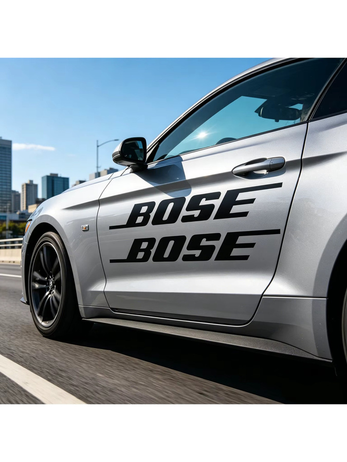 2er Pack Bose Sound Vinyl Aufkleber als anpassbare Decals ohne Hintergrund - Bild 5