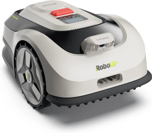 RoboUP Raccoon 2 SE Mähroboter ohne Begrenzungskabel mit Kamera für bis zu 600 qm und systematisches Mähen - Bild 1
