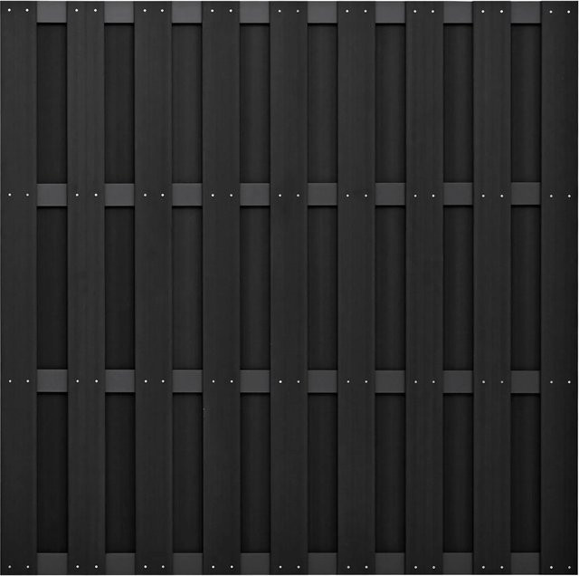 GartenLand WPC Bretterzaun Relax Bausatz aus Aluminium in Anthrazit, B/H: 180 x 180 cm - Bild 1
