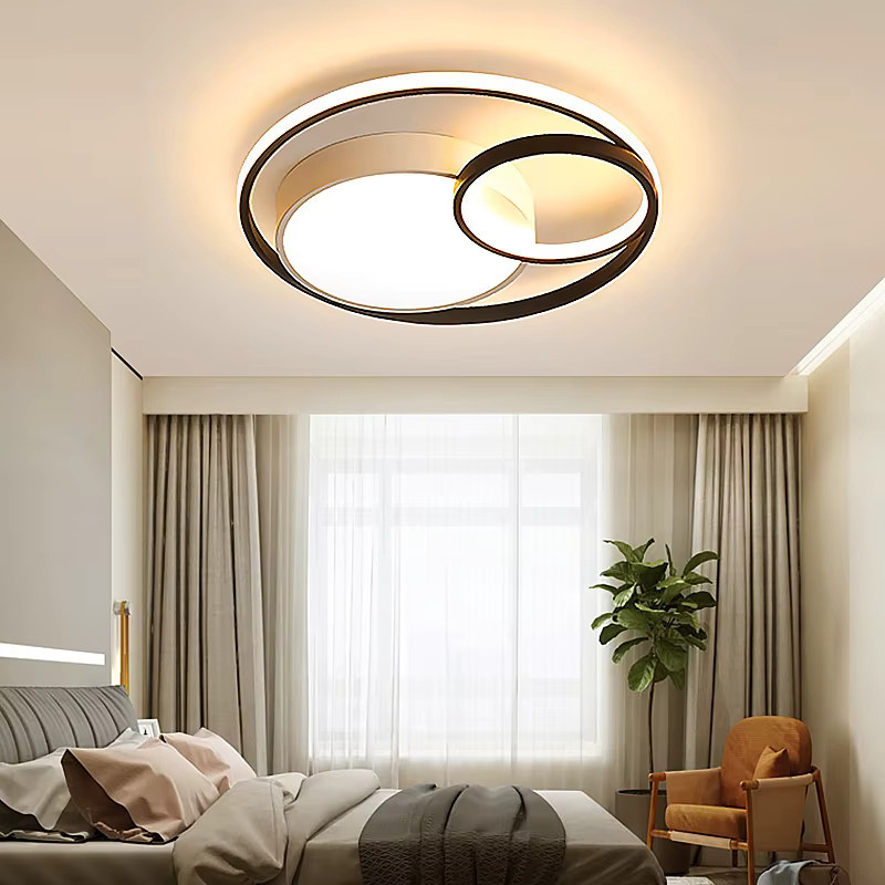 ONEBEI Moderne minimalistische LED-Deckenleuchte mit integriertem LED für Wohnzimmer, Schlafzimmer und Esszimmer, dimmbar - Bild 3