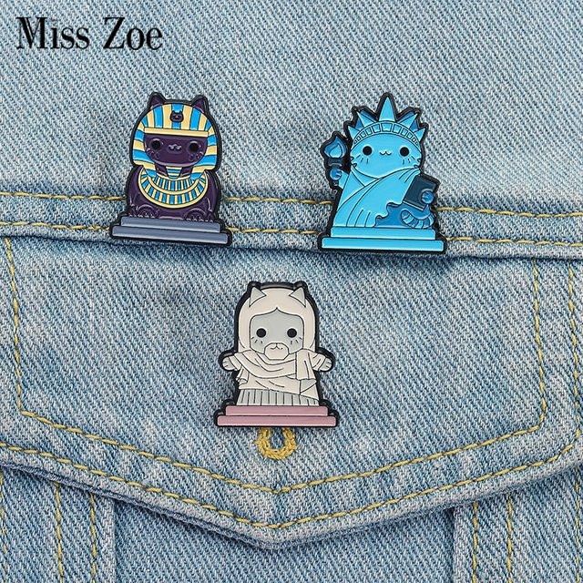 Miss Zoe Brosche Katze Liberty Emaille, Bunt - Bild 1