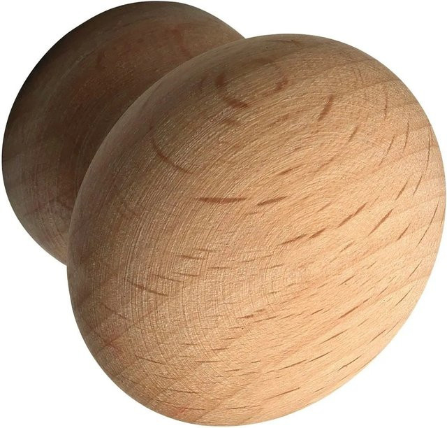 Alles im Griff Möbelknopf Hemera aus Buche in Braun, Durchmesser: 4,5 cm, Tiefe: 2,9 cm - Bild 1