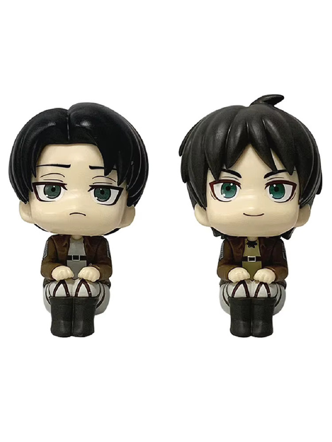 Bandai Attack on Titan Mini Sitzfiguren, 2-teiliges Set, Q-Version, 10cm - Bild 4