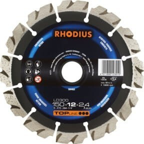 Rhodius Diamanttrennscheibe für Beton, Durchmesser: 150 mm, Farbe: Multicolour - Bild 1
