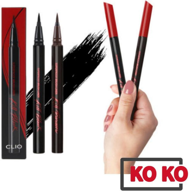CLIO Superproof Pinsel-Eyeliner Kill Brown - Bild 1