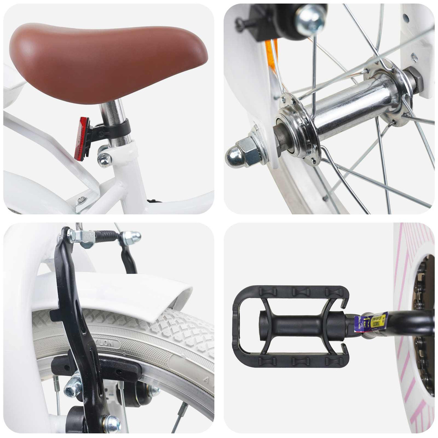 VD Home Furnishing Kinderfahrrad, 12 Zoll, Weiß - Bild 2