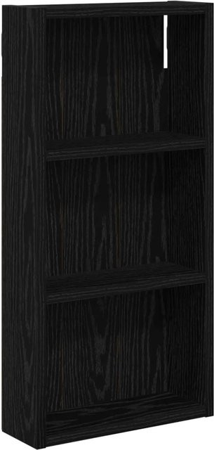 vidaXL Badezimmer-Wandschrank in Schwarz mit Eichen-Optik, B/T/H: 30 x 10 x 60,5 cm - Bild 1