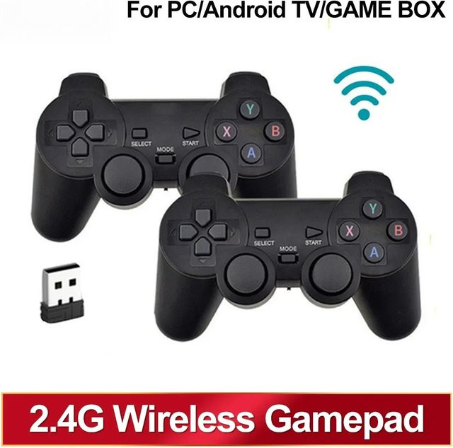 Kabelloser 2,4G Gaming-Controller für PC, Android und TV Box, Black - Bild 1