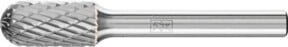 PFERD Hartmetall Frässtift Walzenrund WRC Universal Mittel Kreuzverzahnt Silber Ø 10 x 20 mm Schaft-Ø 6 mm - Bild 1