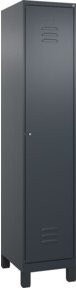 C+P Spind Classic PLUS Garderobenschrank mit 1 Abteil, Anthrazit/Schwarz, H x B x T: 195 x 40 x 50 cm - Bild 1