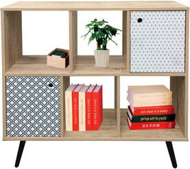 SIT Sideboard MAILBOX in Beige mit geometrischem Design aus MDF in Natur, Blau, Weiß und Schwarz - Bild 1