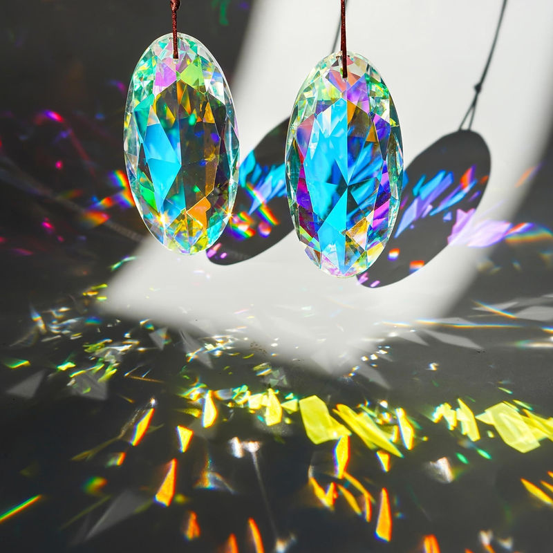 LChome Prisma Glas-Hänger für Regenbogeneffekte, mehrfarbige geometrische Fensterdekoration - Bild 4