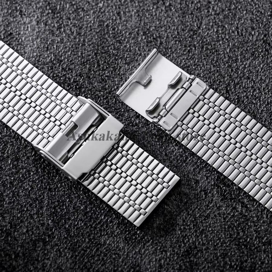 asukaband Uhrenarmband Edelstahl, Silber, Herren - Bild 1