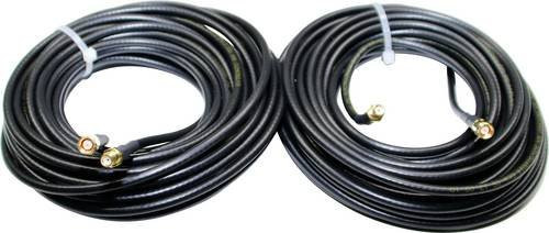 Wittenberg Duo LTE und UMTS Mobilfunkantenne Schwarz, 2 x 3m, SMA Stecker auf SMA Buchse, K-103071 SMA-Adapter - Bild 1