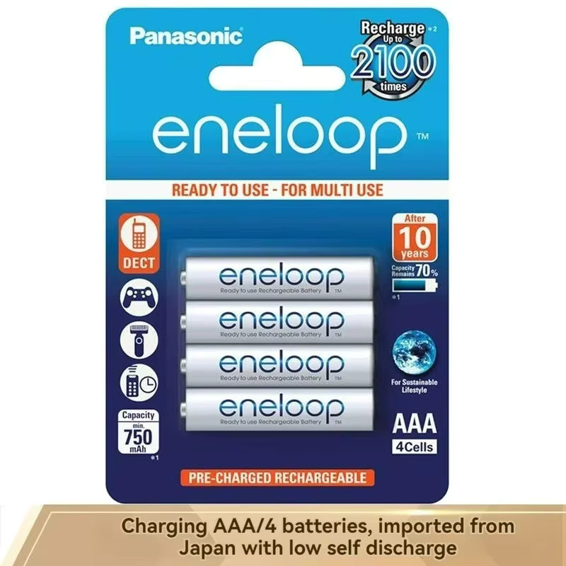 Panasonic Eneloop AAA Ni-MH Akkus mit 800 mAh in Grün und Weiß - Bild 4