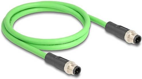Delock 80416 M12 Patchkabel SF/UTP Ethernet/LAN Grün, Länge: 1,00 m - Bild 1