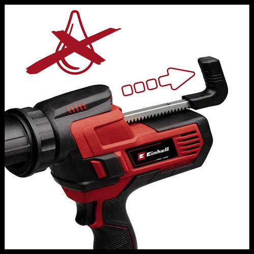 Einhell Power X-Change Akku-Kartuschenpistole TE-SG 18/10 Li Solo in Rot für 310 ml Kartuschen - Bild 3