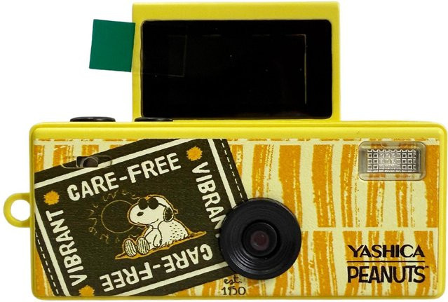 Yashica Kompaktkamera Peanuts Funtastic Sweet Dreams Home in Gelb mit USB-C Anschluss - Bild 1