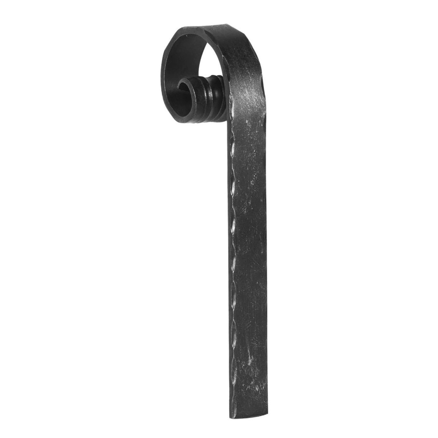 FeNau Handlauf-Endstück aus Stahl in Schwarz, Maße: Breite: 50 mm, Höhe: 10 mm - Bild 2