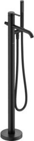 Duravit Wannen-Einhebelmischer C.1 bodenstehend in Schwarz Matt mit 201 mm Auslauf - Bild 1