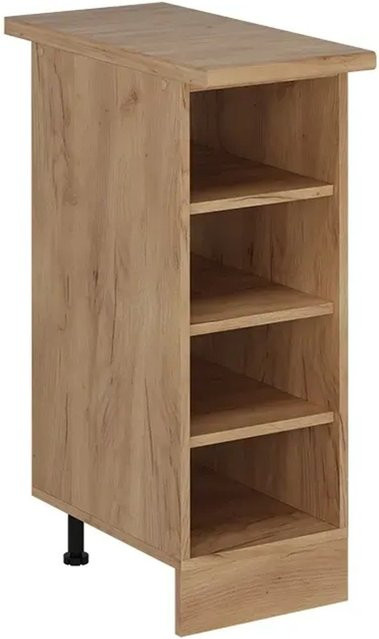 Vicco Küchenregal R-Line Offener Küchenschrank Goldkraft Eiche, Breite: 30 cm, Höhe: 81,6 cm, Tiefe: 60 cm - Bild 1