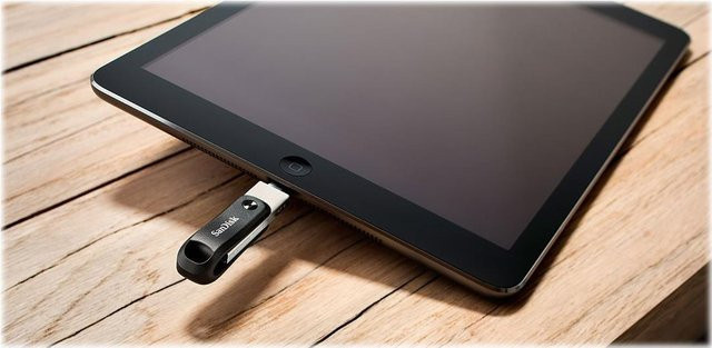 SanDisk iXpand Go USB-Flash-Laufwerk mit 256 GB Speicherplatz, USB-A und Lightning Anschluss, Schwarz/Silber - Bild 2