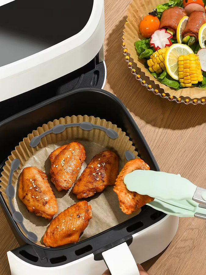 Willstar 4er Set Silikon Magnet-Schnallen für Airfryer in Grau zur Fixierung von Pergamentpapier - Bild 7
