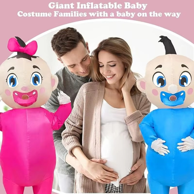 Hangchen Family Aufblasbares Kostüm für Geschlechtsenthüllung, Zubehör - Bild 2