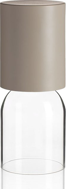 Luceplan Nui Mini LED-Akkuleuchte aus Kristallglas und Metall in Sand mit dimmbarer Lichtfarbe 2700K - Bild 1